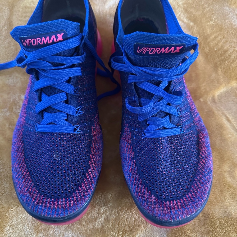 Nike VaporMax Royal Blue and Hot Pink Sneakers